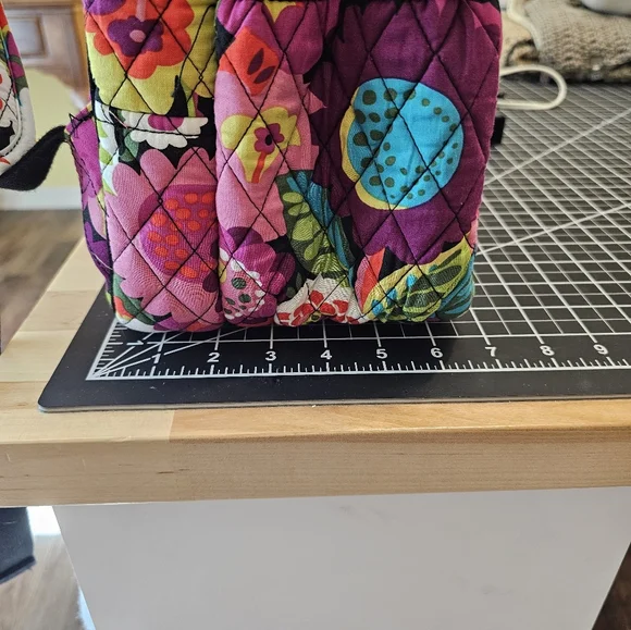 Multicolored Floral Lrg Vera Bradley Double Zip Backpack In Va Va Bloom Pattern - Picture 11 of 12